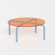 Bleu ciel + Orange