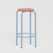 Bleu pastel + Orange