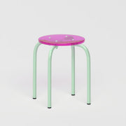 Vert pastel + Rose