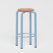 Bleu pastel + Orange